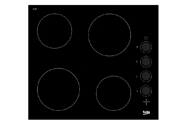 Ceramic Hob 60cm Black Glass