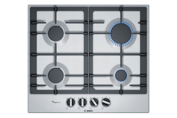 60cm Gas Hob, Stainless Steel